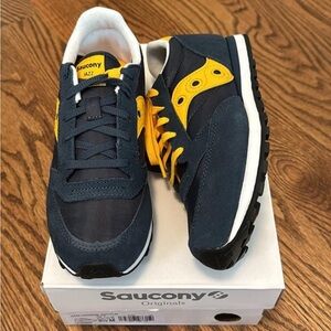 Saucony Kids Sneakers - Navy and Yellow